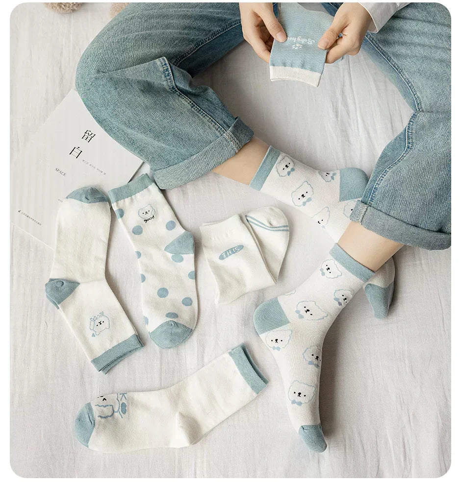 Puppy Cloud Socks – 6 Pairs
