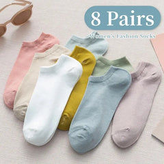 Morandi Style Socks – 8 Pairs