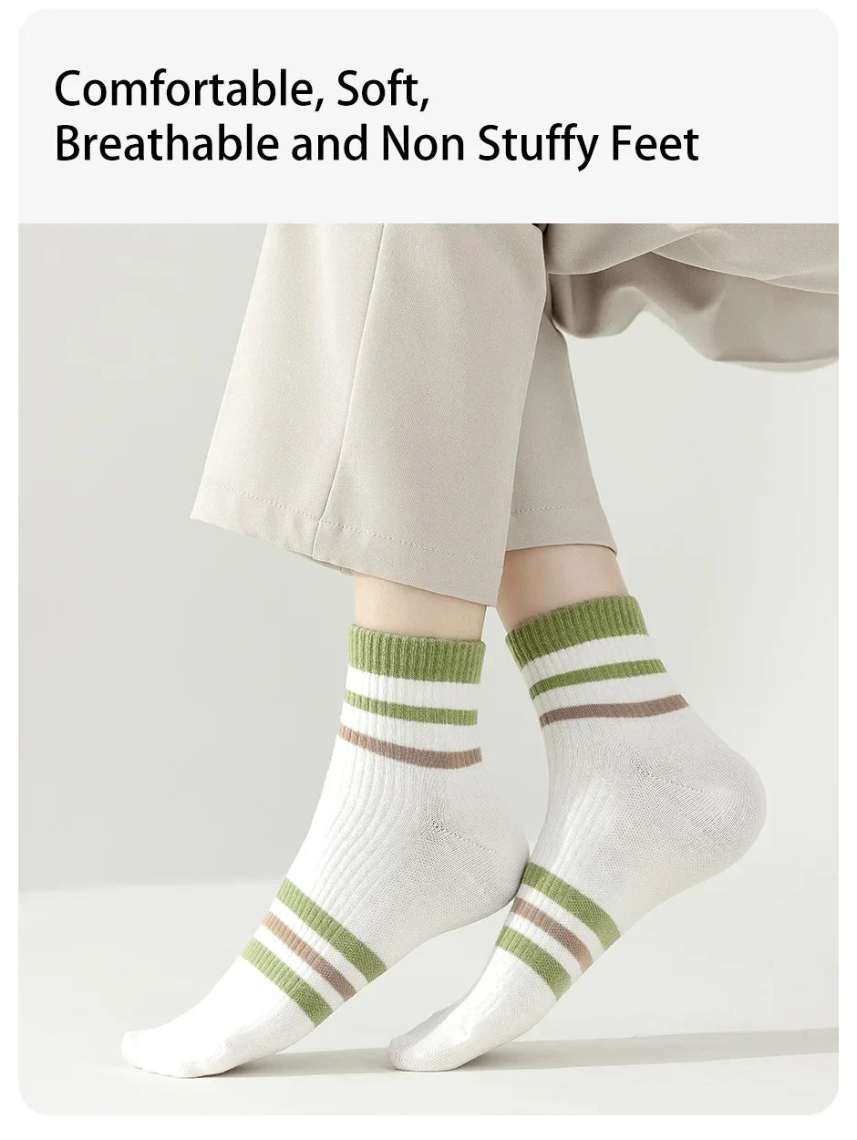 Olive Breeze Socks – 6 Pairs