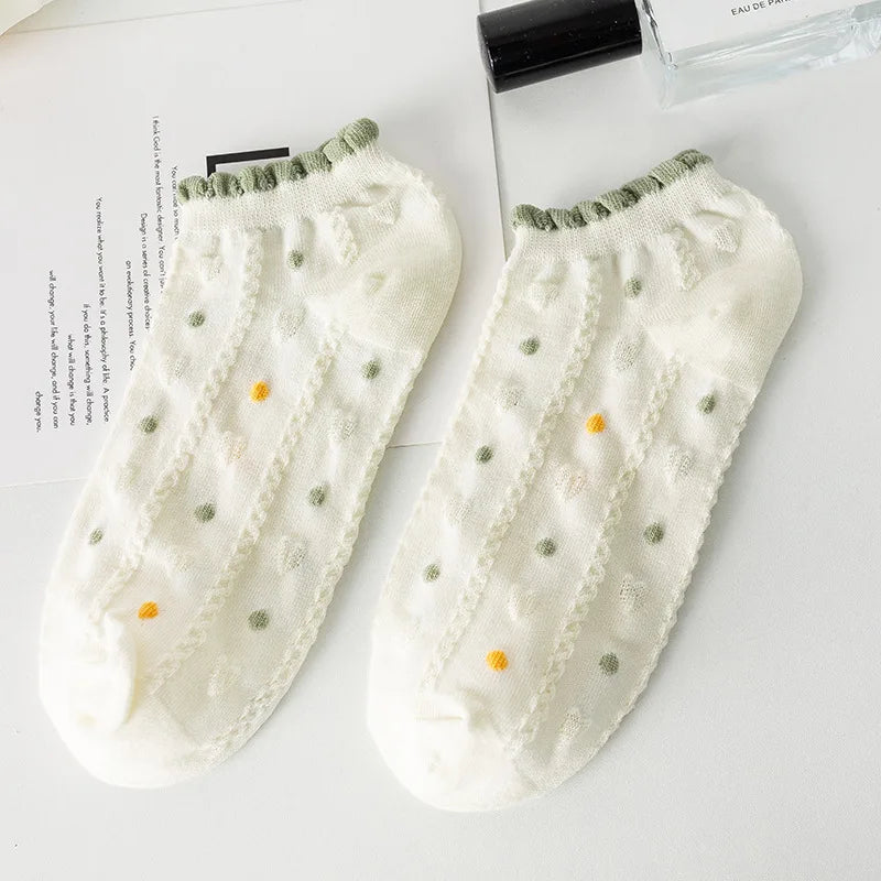 Korean Floral  Socks - 10 pairs