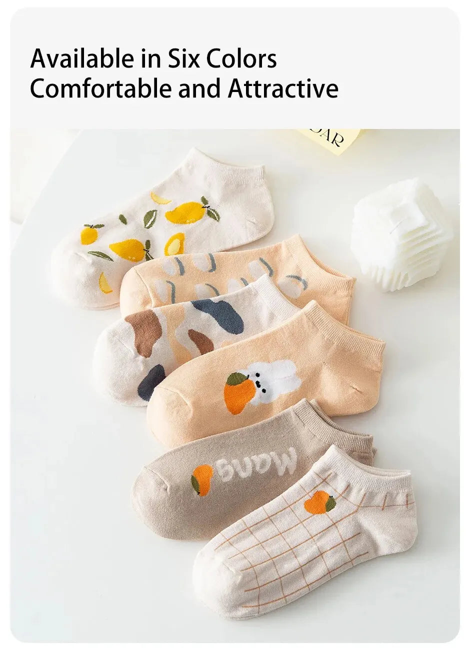 Lemon Rabbit Socks – 6 Pairs