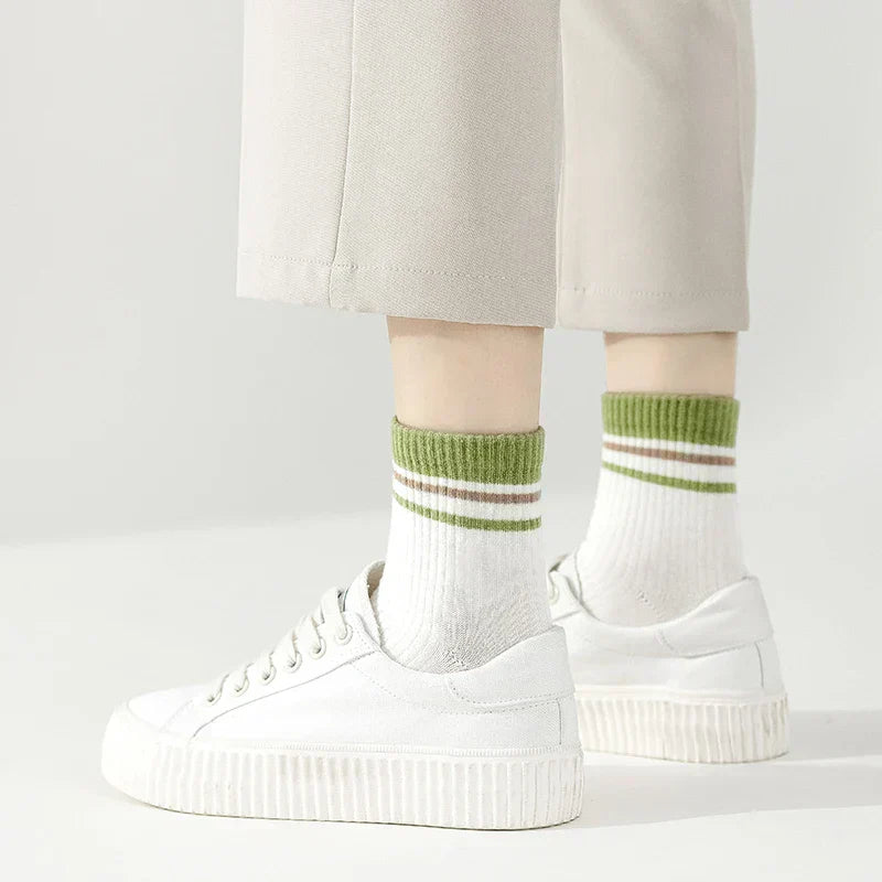 Olive Breeze Socks – 6 Pairs