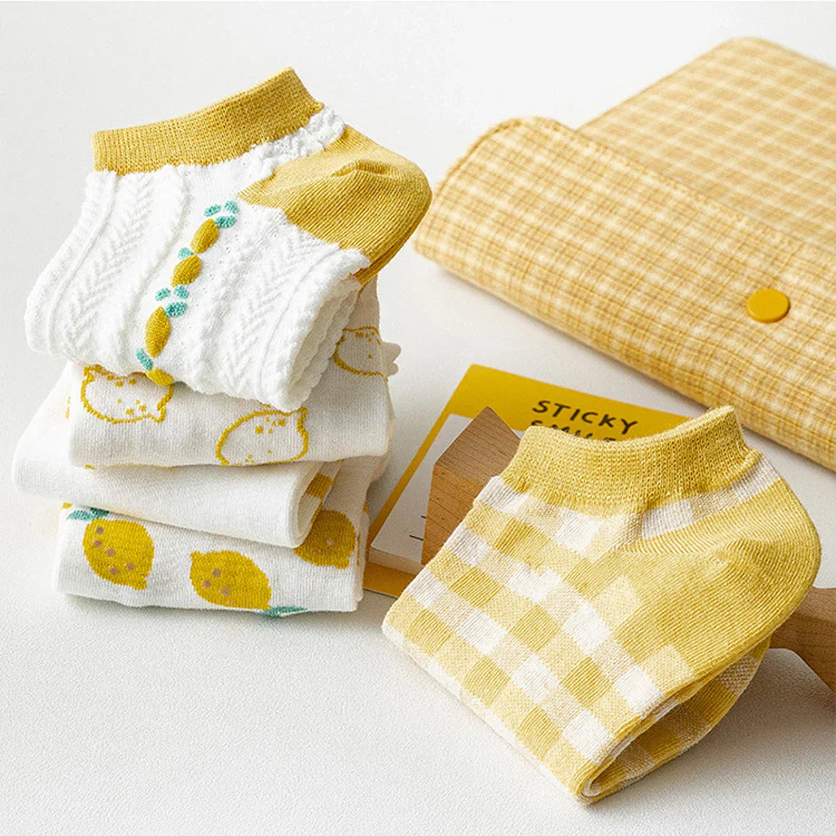 Cute Lemon Socks - 5/10 Pairs