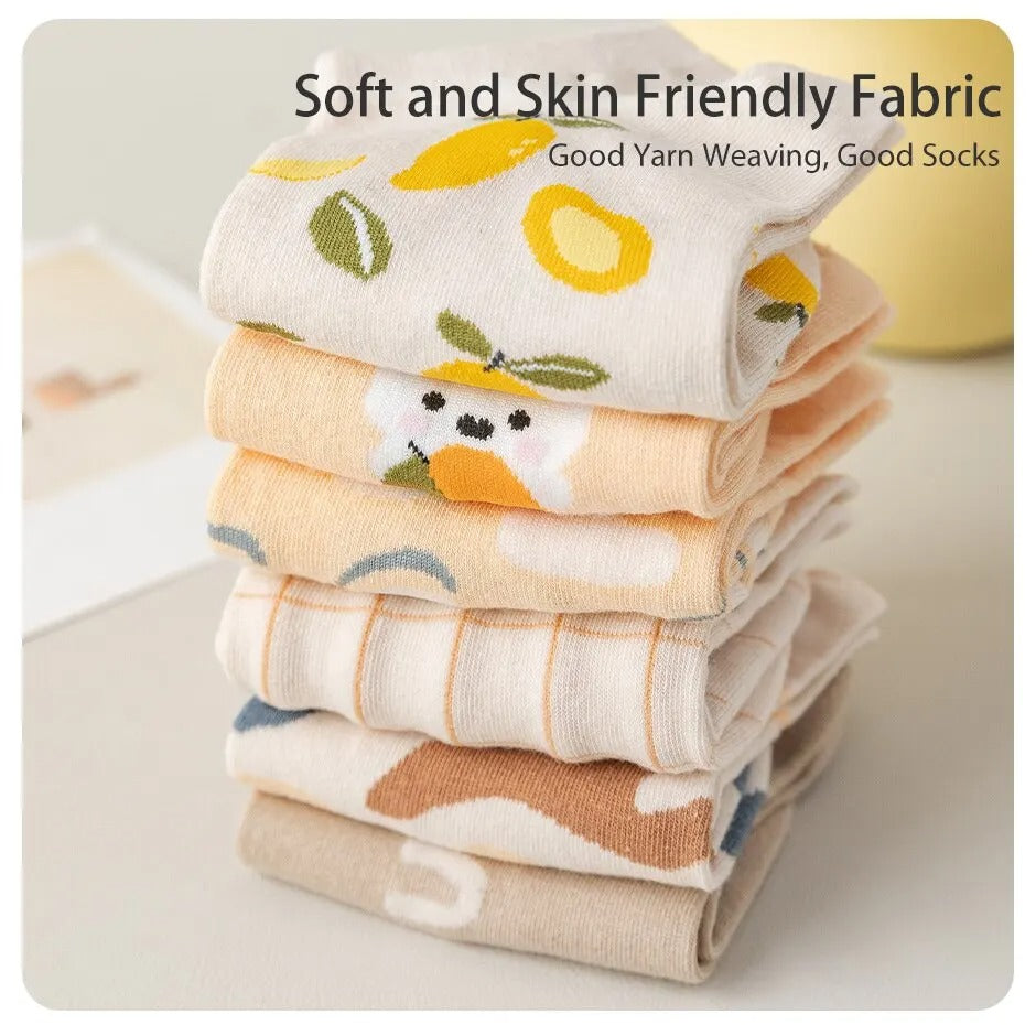 Lemon Rabbit Socks – 6 Pairs