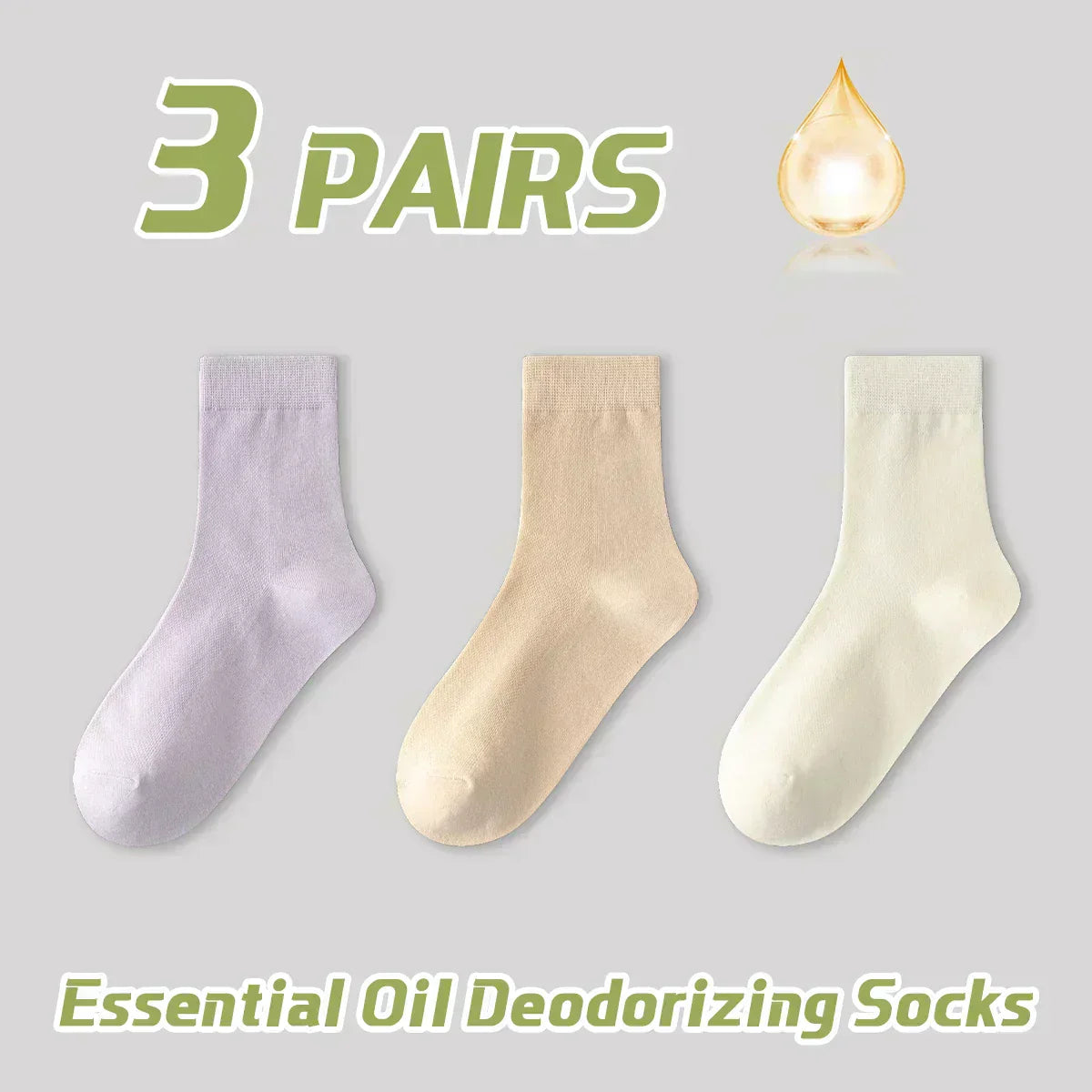 Pastel Breeze Socks – 3 Pairs