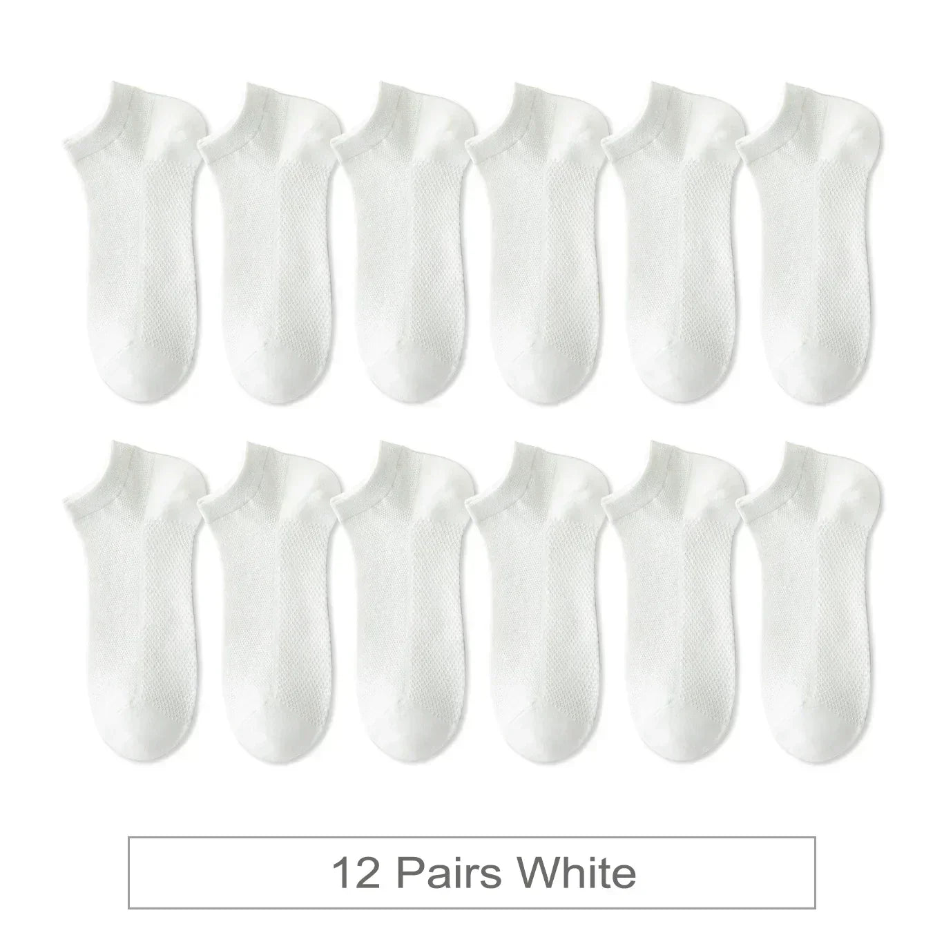 Breathable Colorful Socks - 12 Pairs