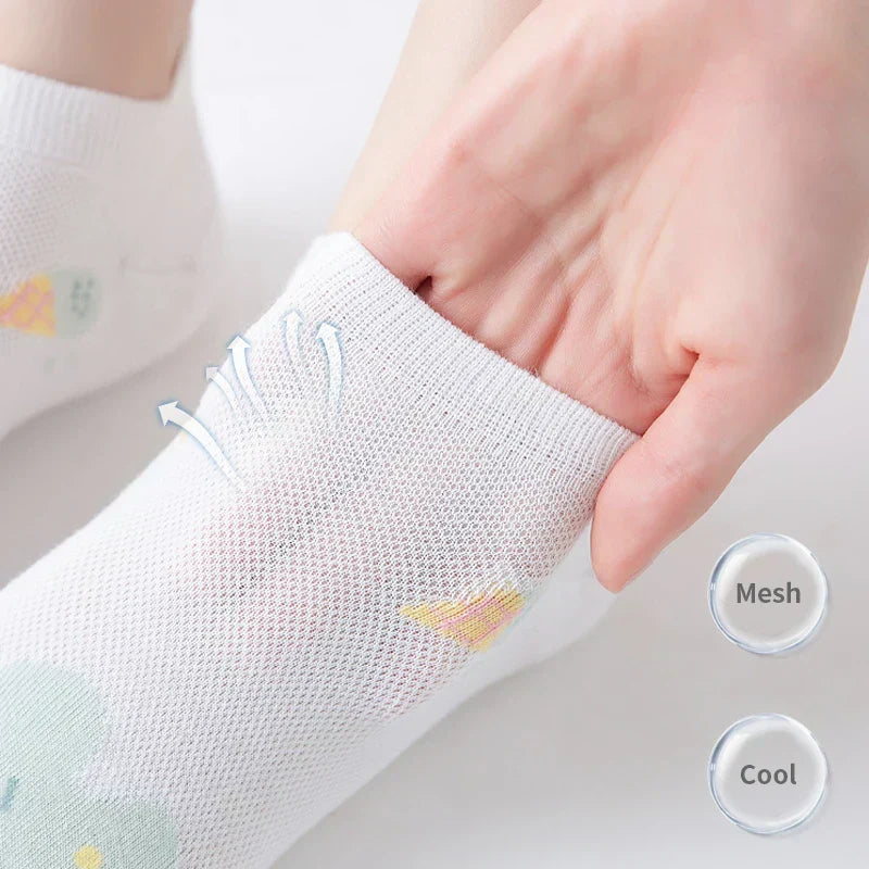 Sunny Bloom Socks – 6 Pairs
