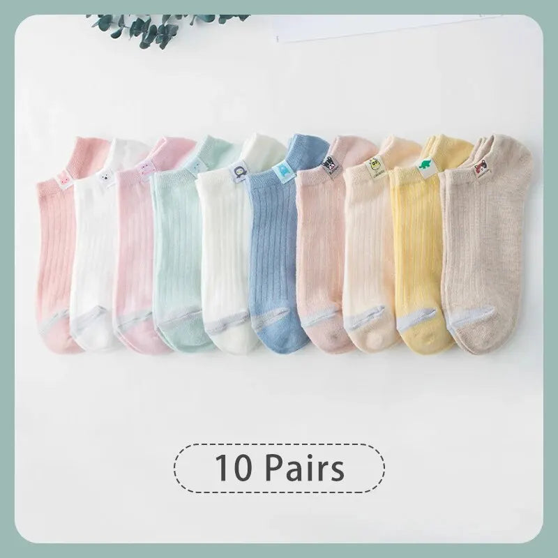 Pastel Breeze Socks 10-Pairs