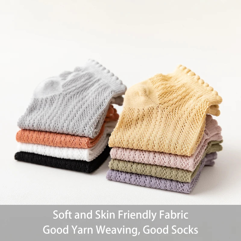 Elegant Mesh Socks 8-Pairs