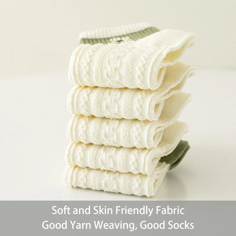 Floral Kawaii Socks 5-Pairs