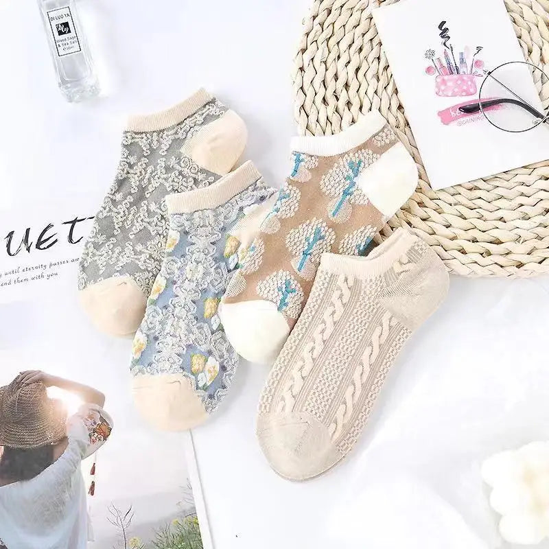 Harajuku Kawaii Socks - 4 Pairs