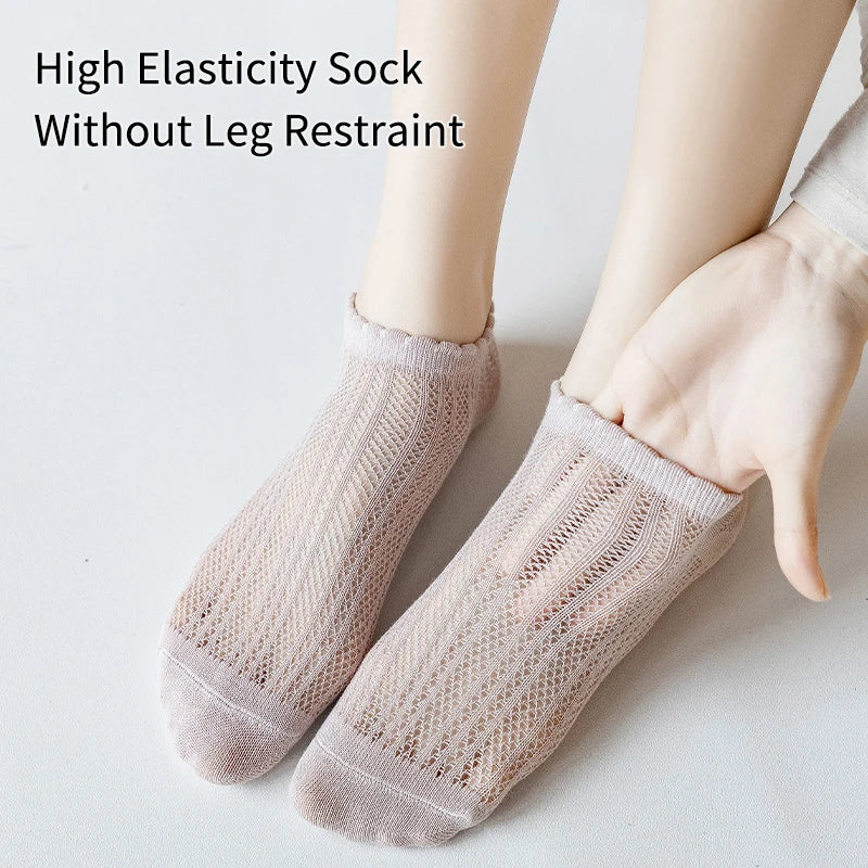Elegant Mesh Socks 8-Pairs