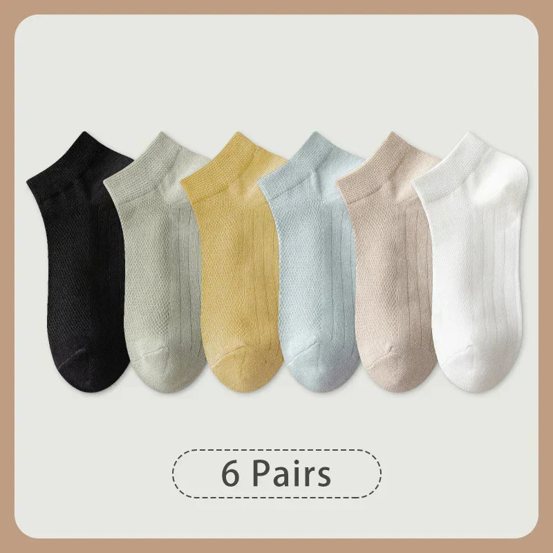 Sunny Bloom Socks – 6 Pairs