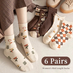 Vintage Khaki Socks – 6 Pairs