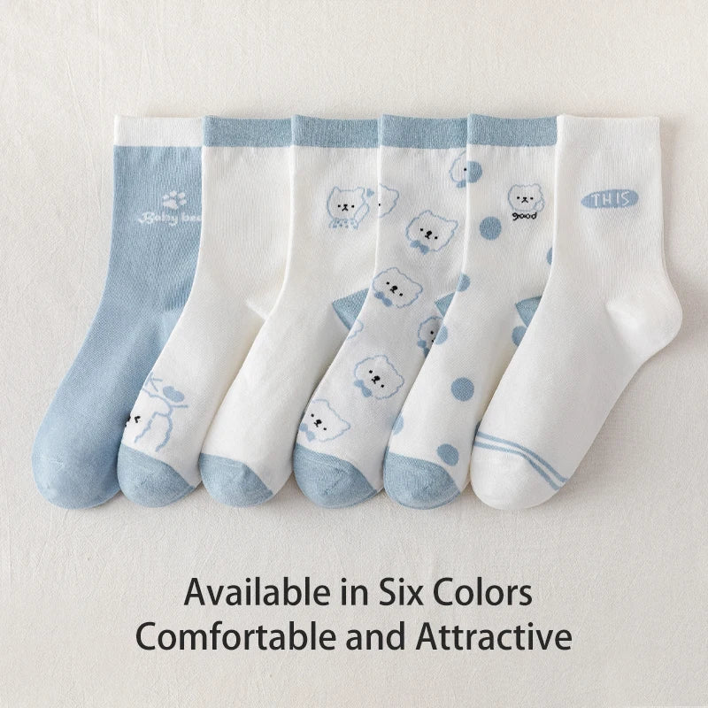 Puppy Cloud Socks – 6 Pairs