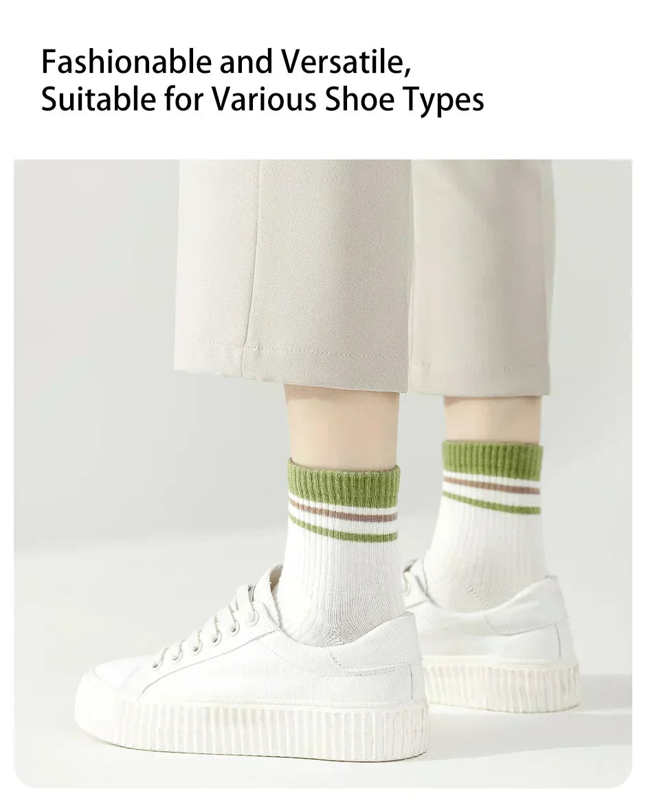 Olive Breeze Socks – 6 Pairs