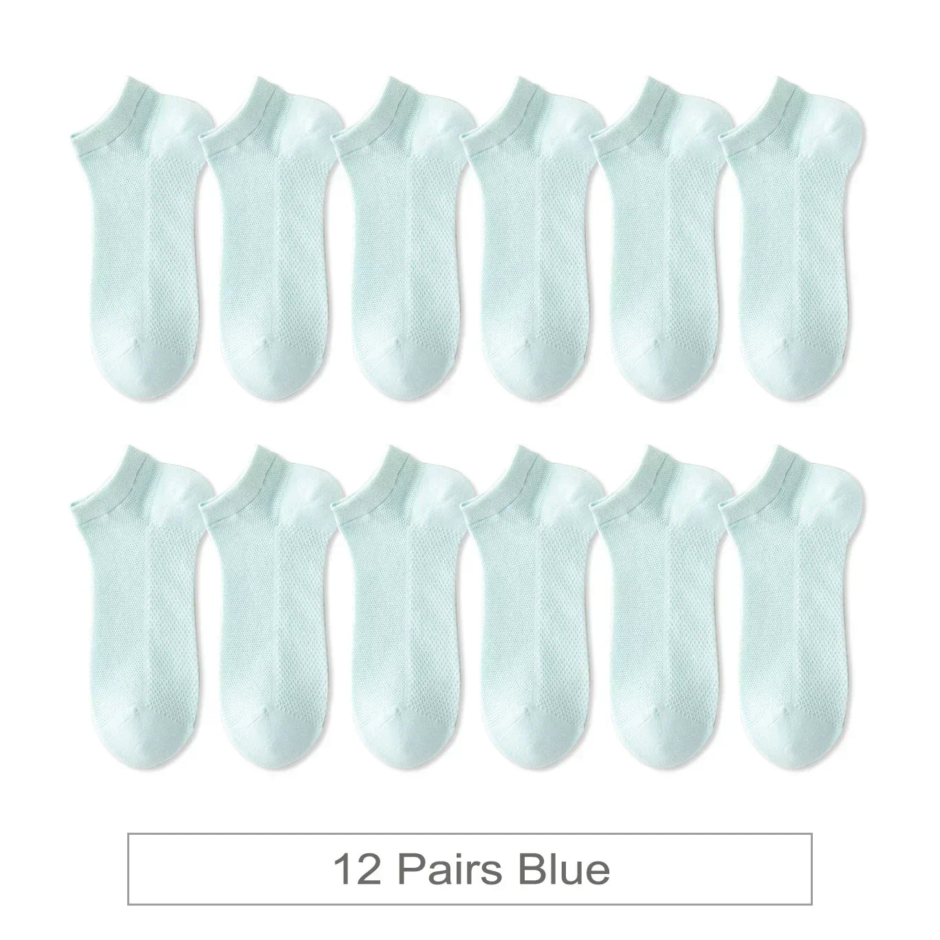 Breathable Colorful Socks - 12 Pairs