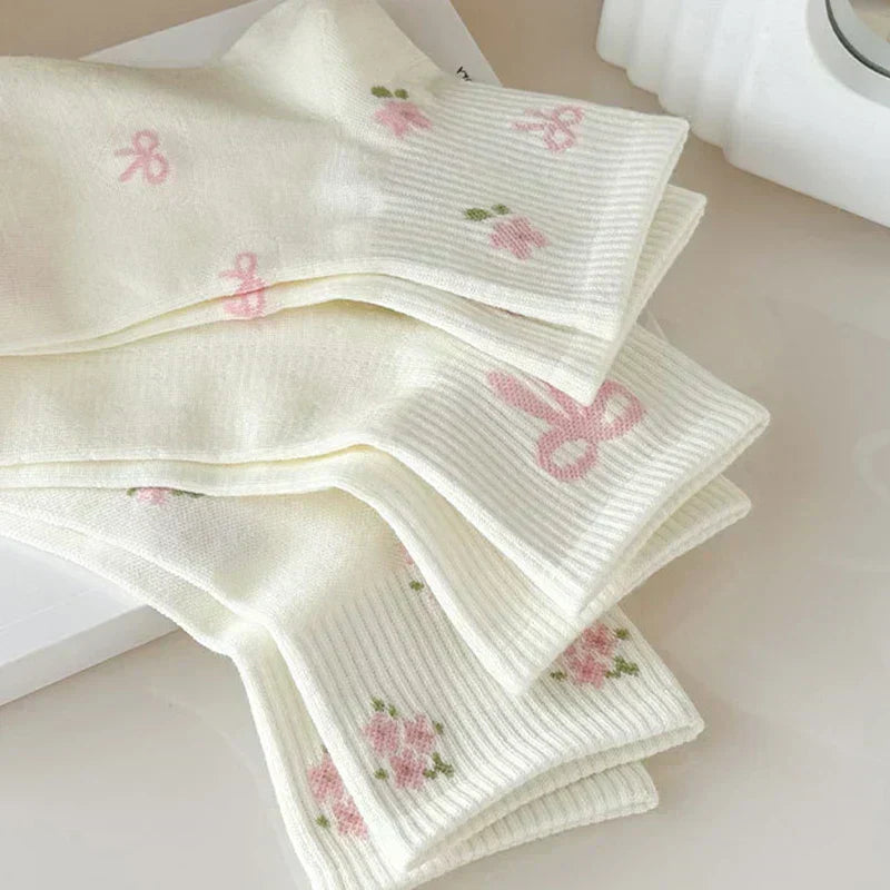 Spring Floral Socks - 5/10Pairs