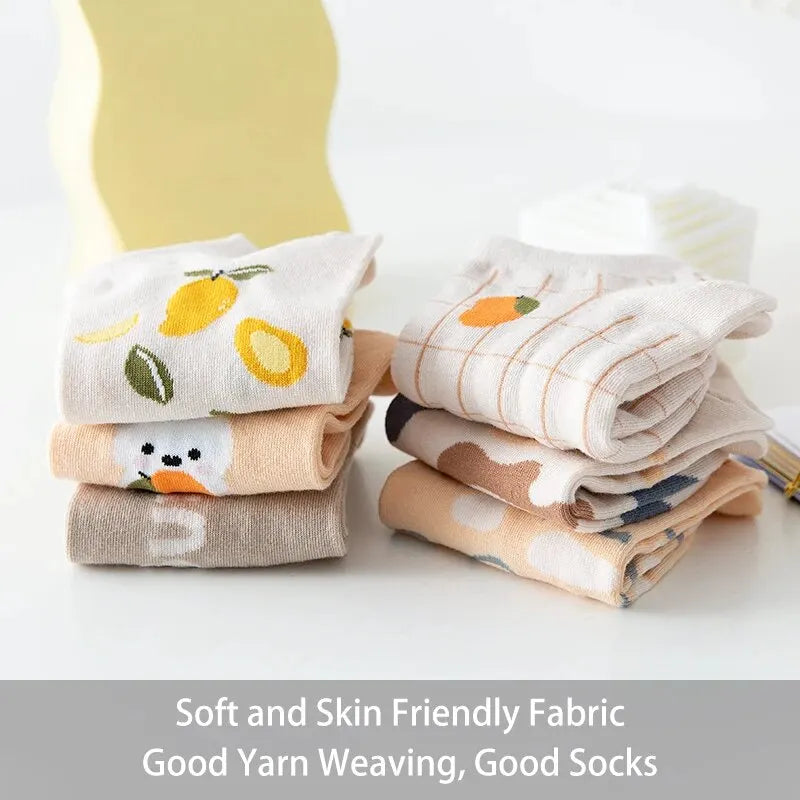 Lemon Rabbit Socks – 6 Pairs