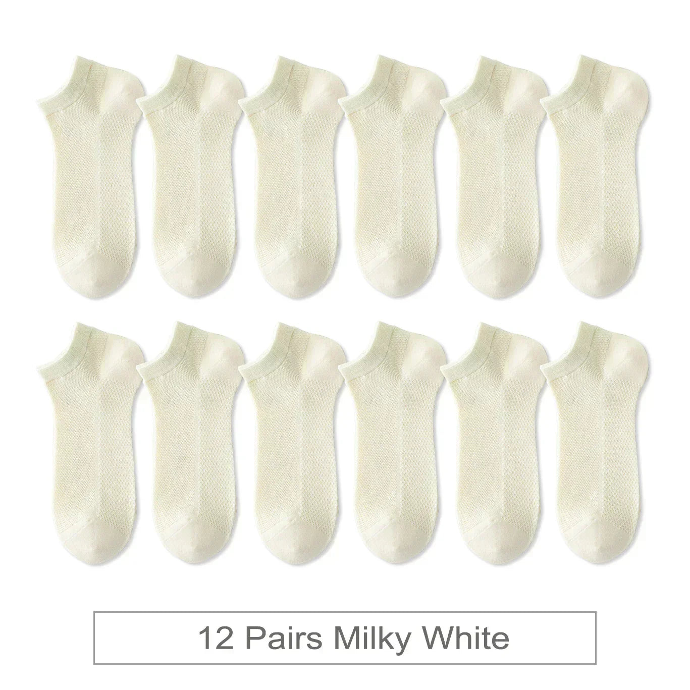 Breathable Colorful Socks - 12 Pairs