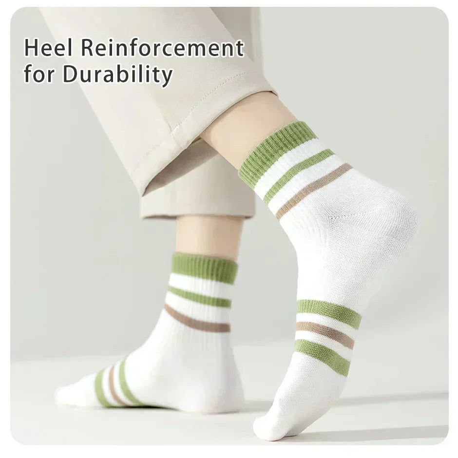 Olive Breeze Socks – 6 Pairs