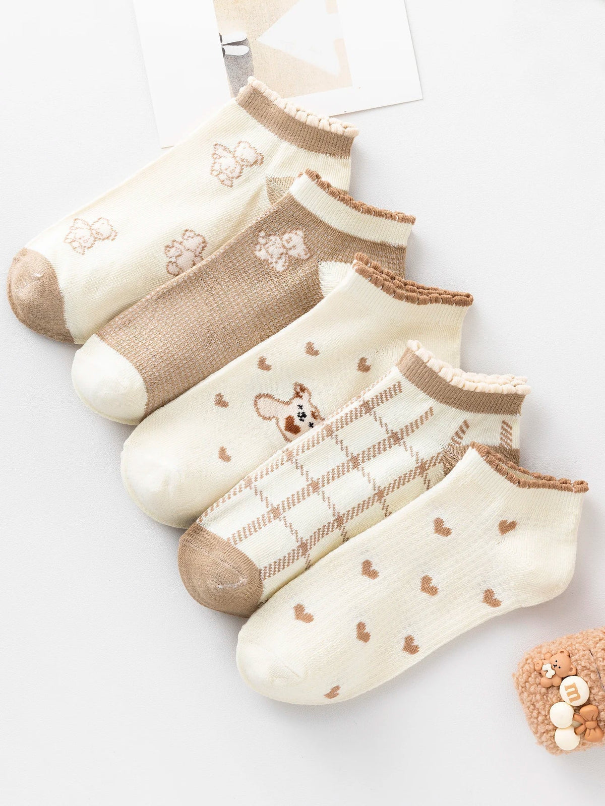 Summer Kawaii Socks - 5 Pairs