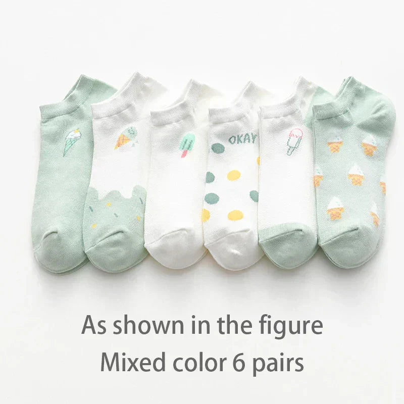 Sunny Bloom Socks – 6 Pairs