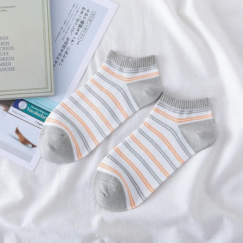 Green Summer Socks - 5 Pairs