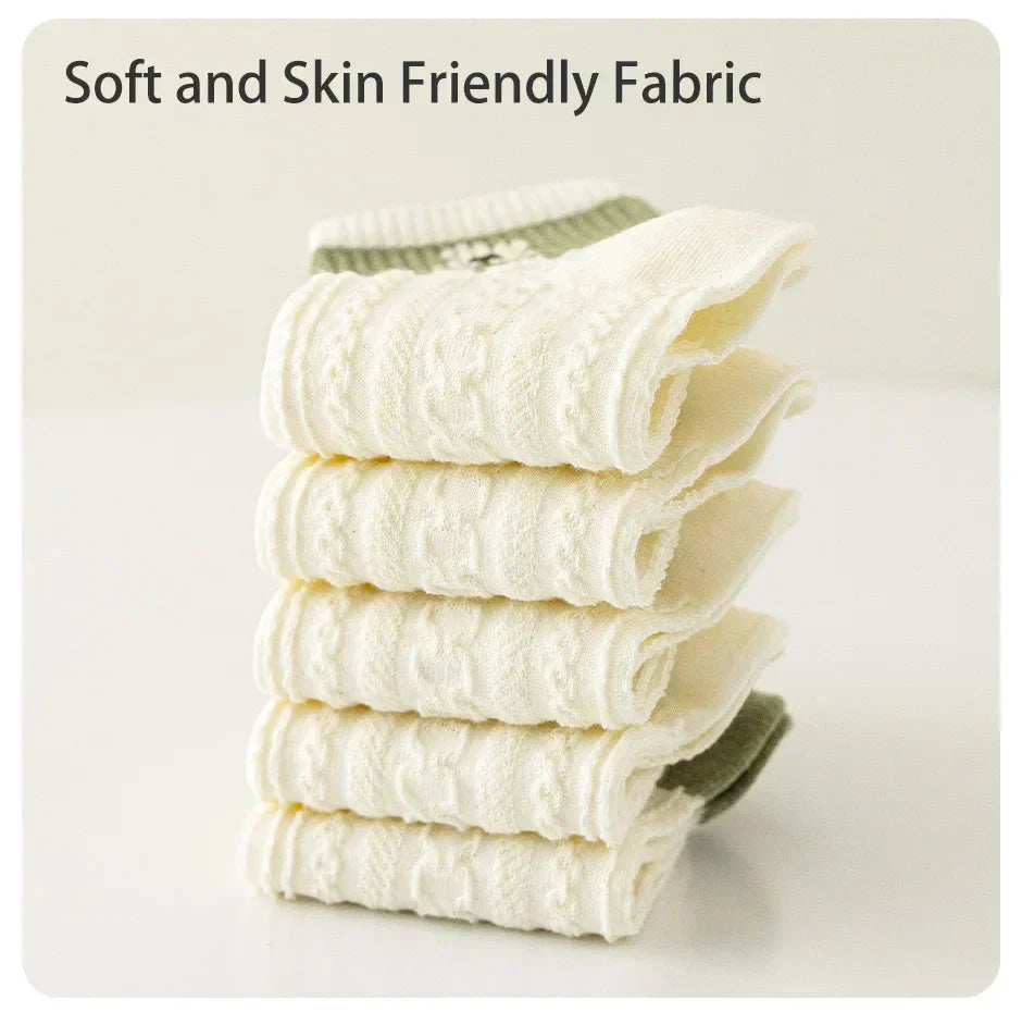 Floral Kawaii Socks 5-Pairs