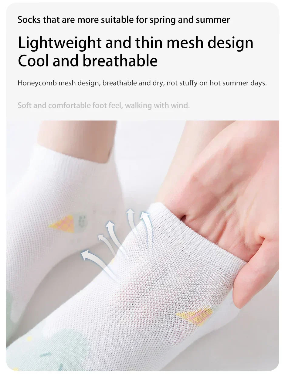 Sunny Bloom Socks – 6 Pairs