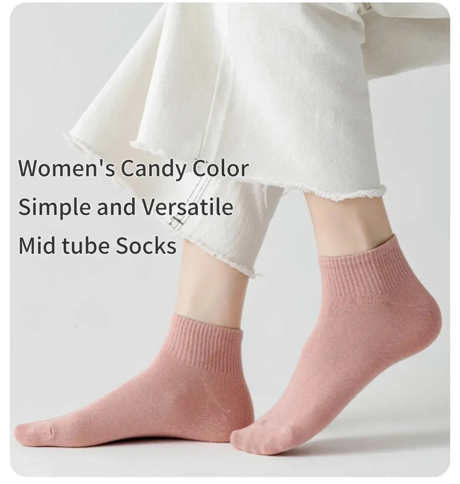 Candy Color Socks – 10 Pairs