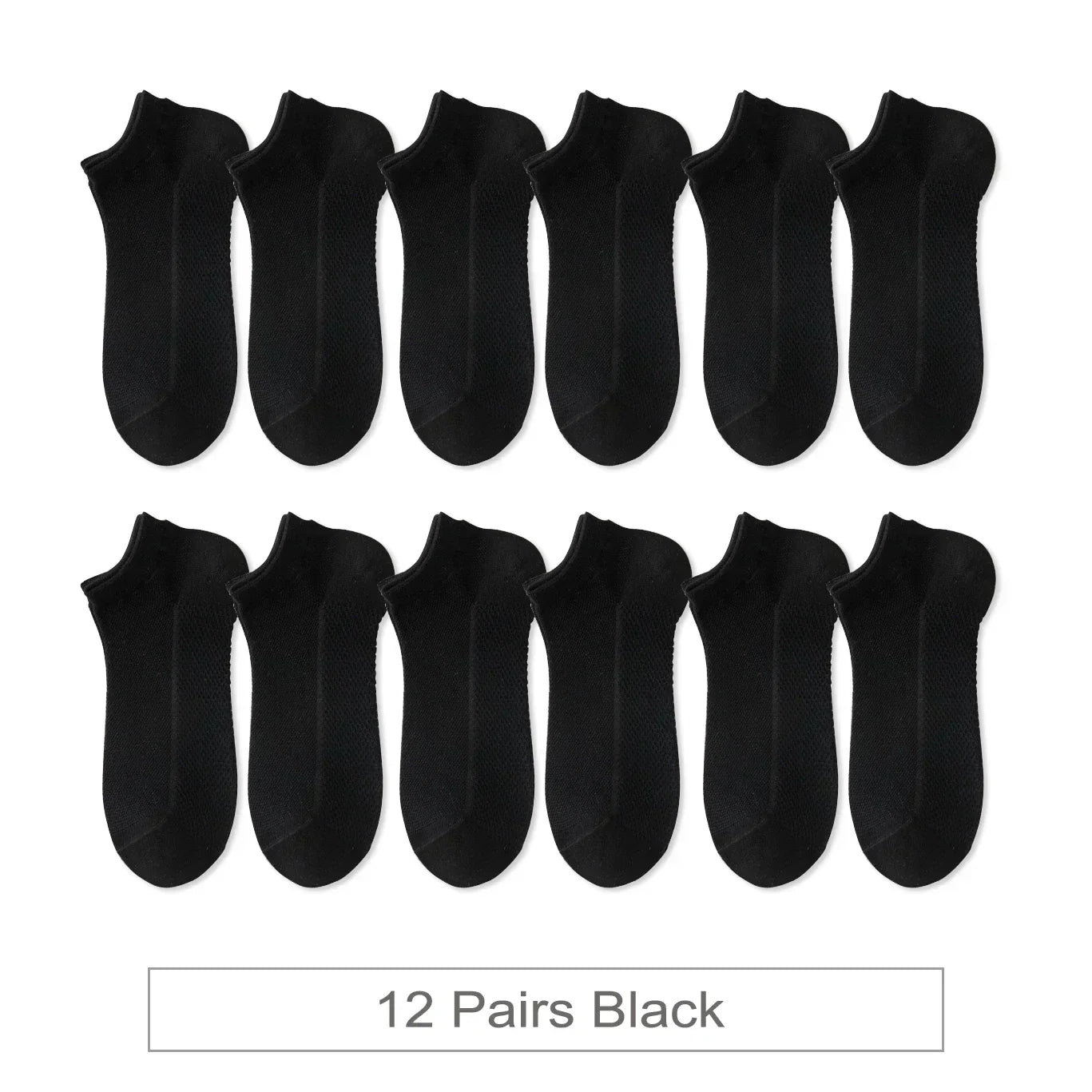 Breathable Colorful Socks - 12 Pairs