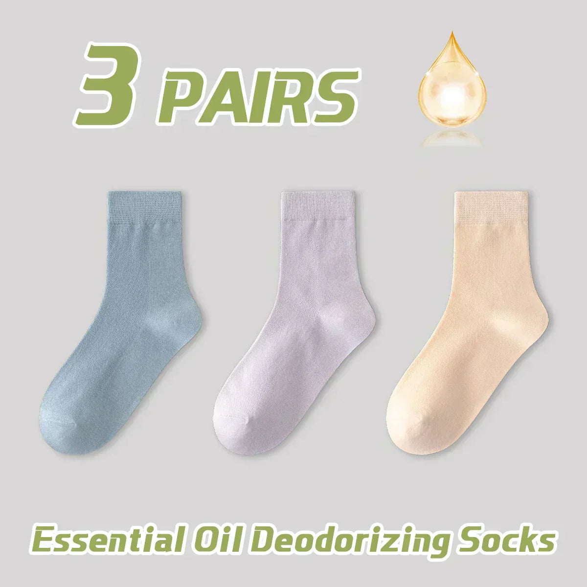 Pastel Breeze Socks – 3 Pairs