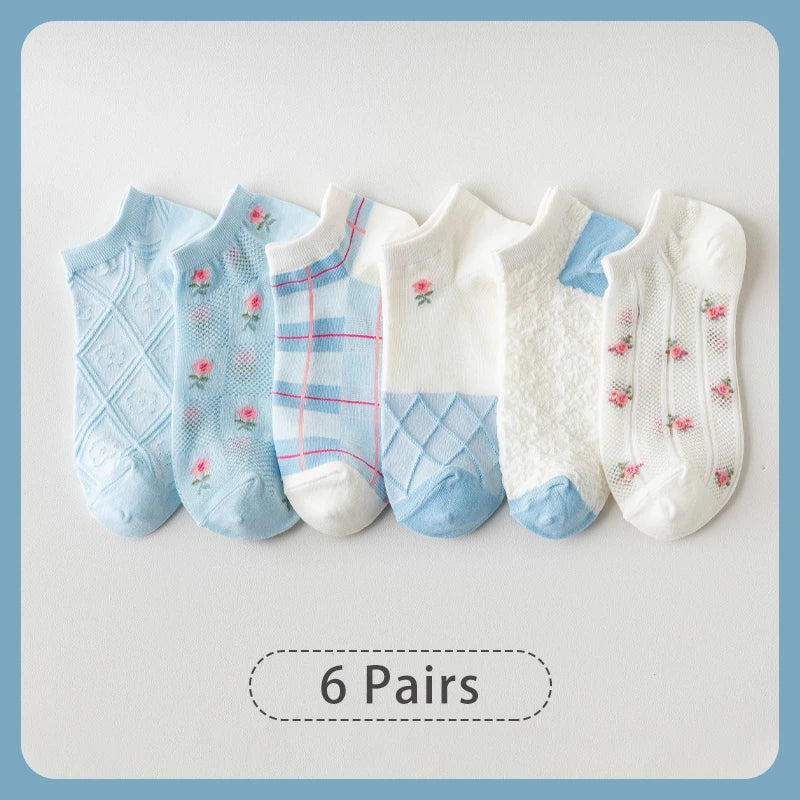 Sunny Bloom Socks – 6 Pairs