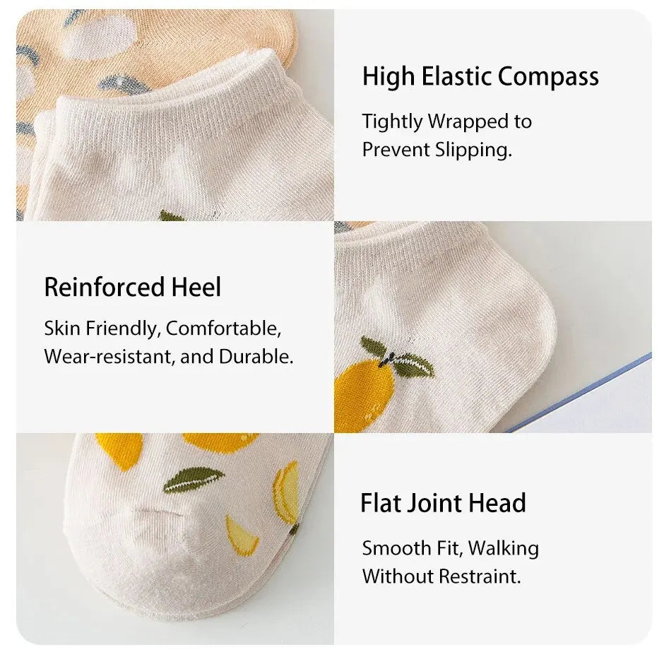 Lemon Rabbit Socks – 6 Pairs