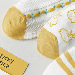 Cute Lemon Socks - 5/10 Pairs