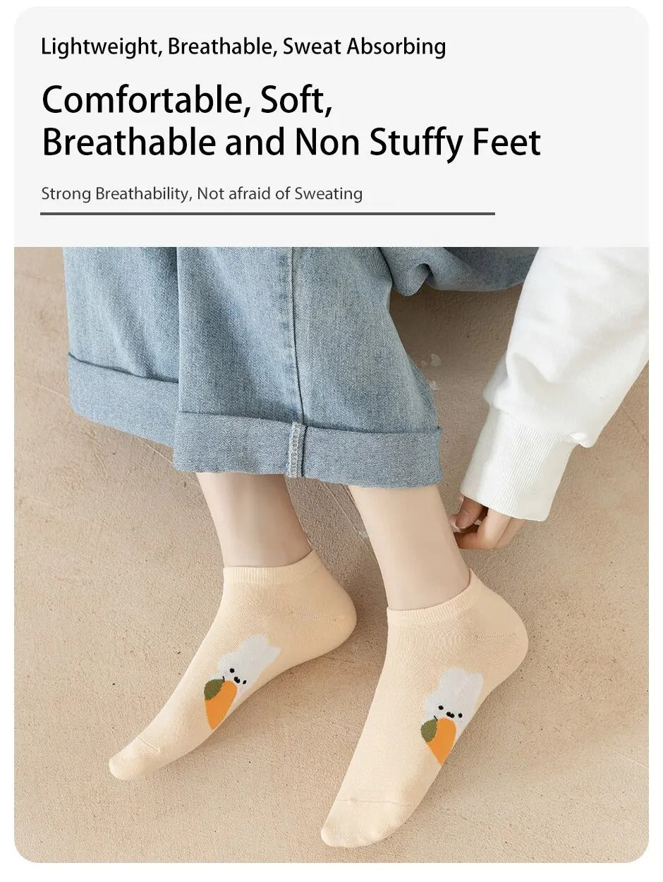 Lemon Rabbit Socks – 6 Pairs