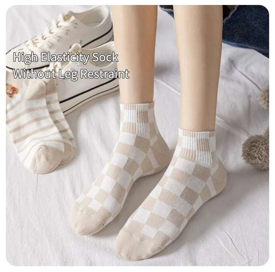 Khaki Bear Socks 6-Pairs