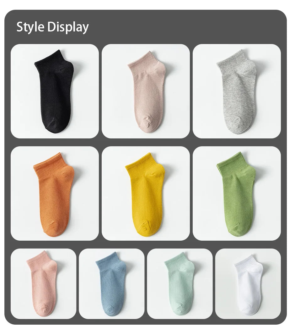 Candy Color Socks – 10 Pairs