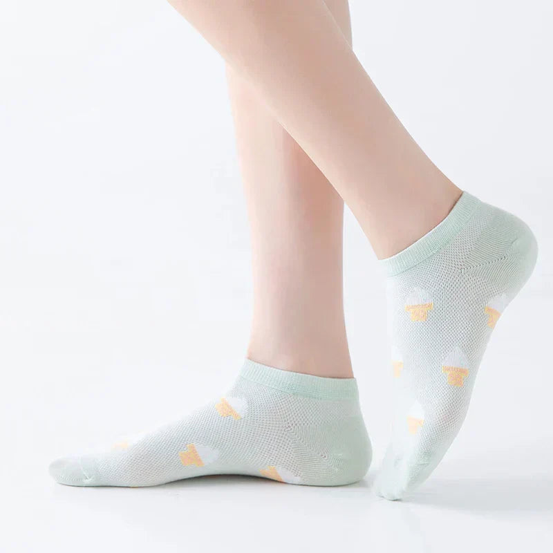 Sunny Bloom Socks – 6 Pairs