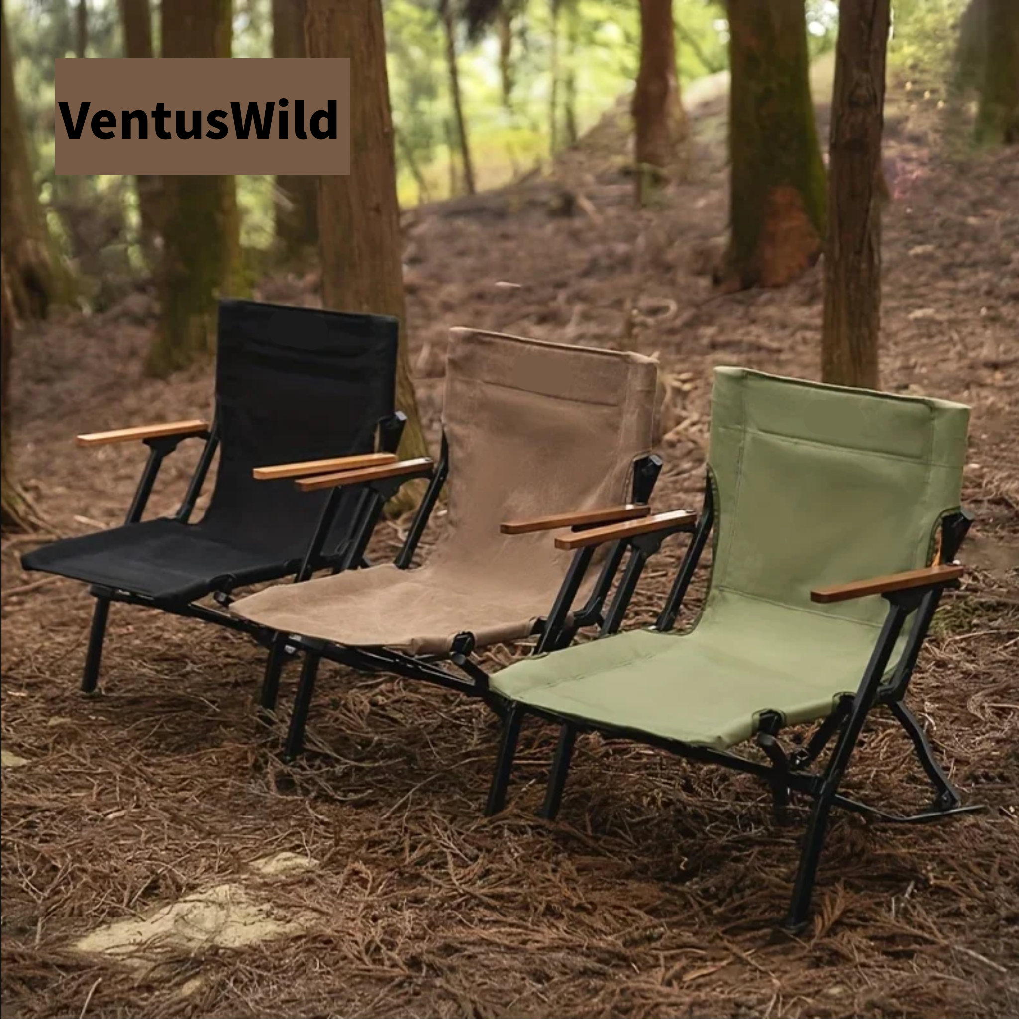 Portable Folding Chair - Adjustable, Suitable for Camping, Fishing, Picnics and Office Naps