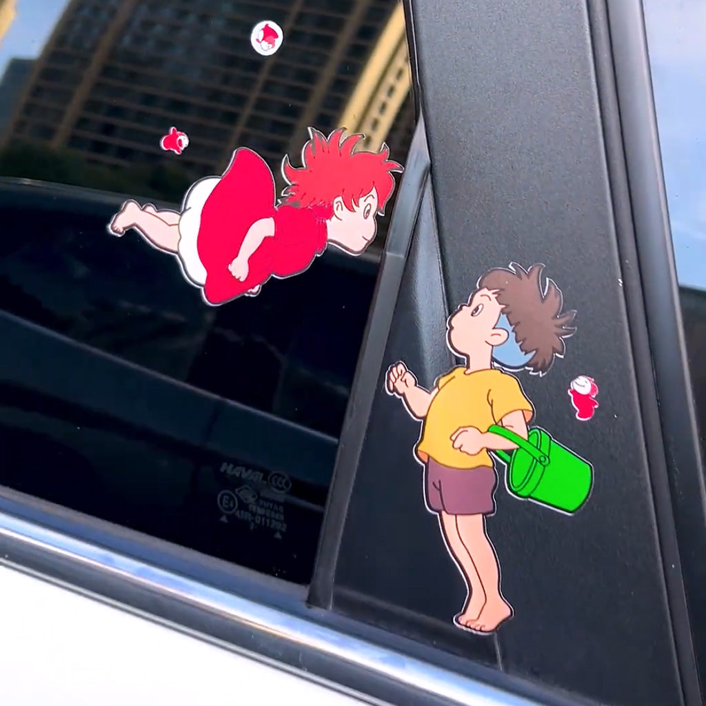 Sosuke&Ponyo Car Sticker