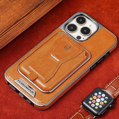 Suitable for iPhone Card Holder Magnetic Business Leather Mobile Phone Case