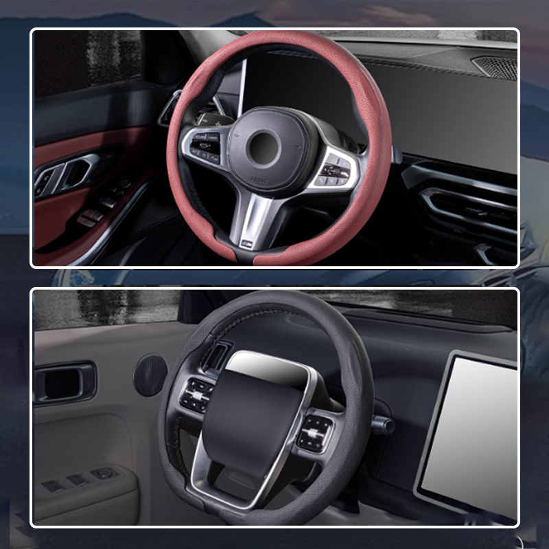 Universal car steering wheel cover
